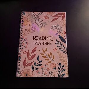 Floral Reading Planner - Pink and Blue